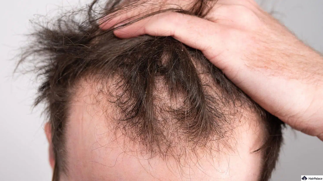 Balding man