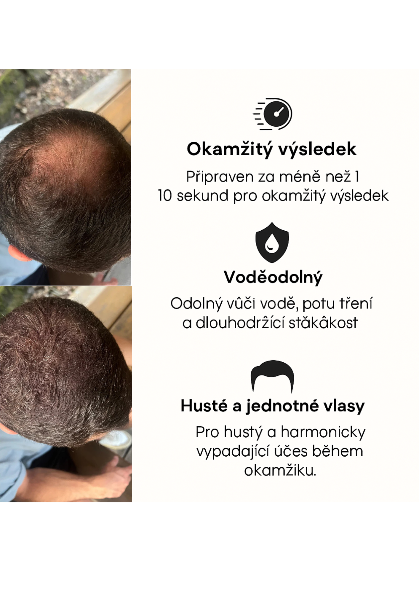 Chránící pudr na vlasy