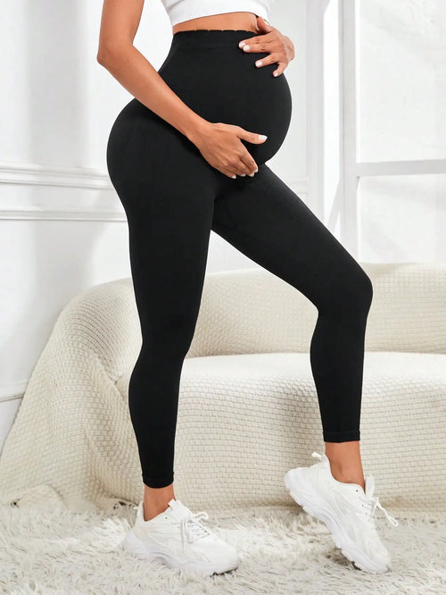 Women's Maternity Leggings Over The Belly Pregnancy Active Wear Workout Yoga Tights Pants